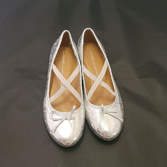 BRAND NEW REPORT TAELOR CRISSCROSS STRAP BOWNOT WOMEN'S FLAT SHOE - Picture 2 of 16